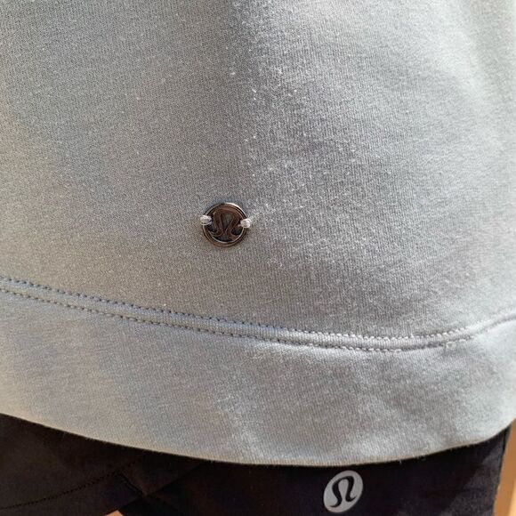 Lululemon gray sweatshirt Hoodie zip up drawstring coat size 8 - Picture 5 of 6